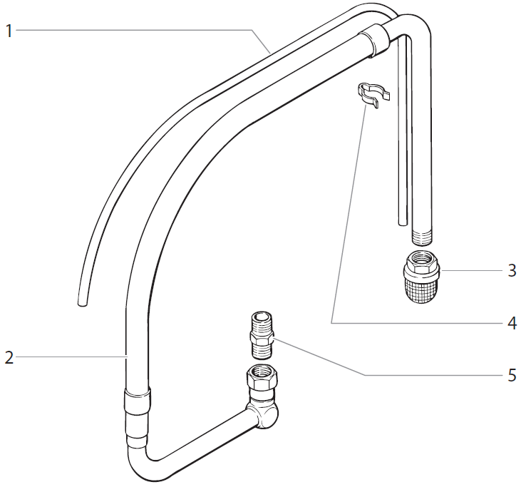 Impact 740 Low Rider Siphon Assembly Parts (P/N 805-296)